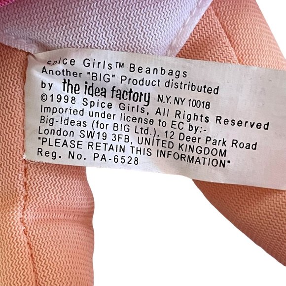 Vintage The Idea Factory NY Spice Girls Emma Bunting Bean Bags Doll 1998 8" - Picture 7 of 8